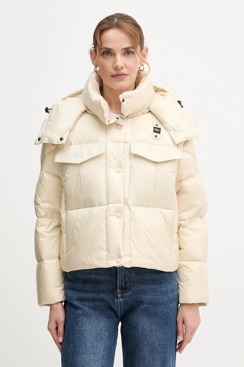 Páperová bunda Blauer LAVAL béžová farba, zimná, BLDC03169