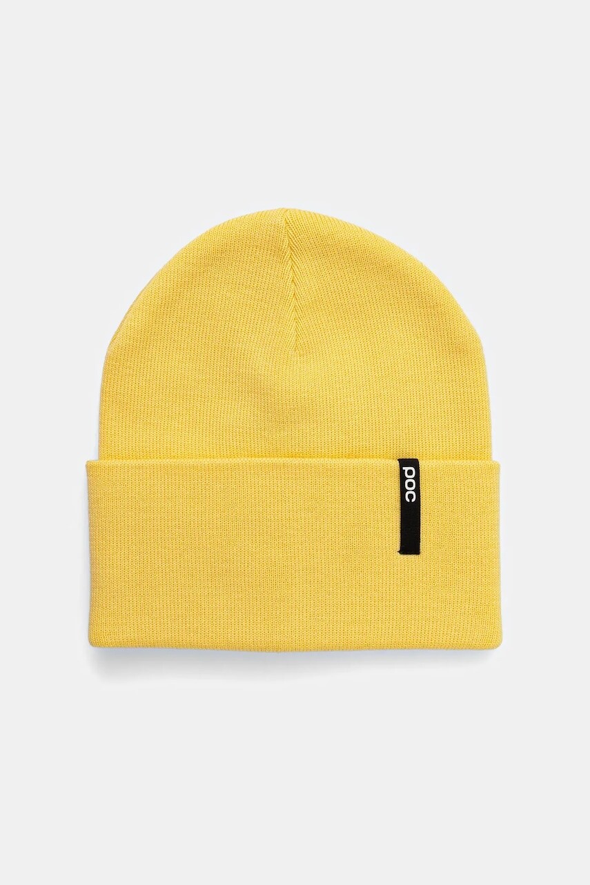 Čiapka s prímesou vlny POC žltá farba, 64312