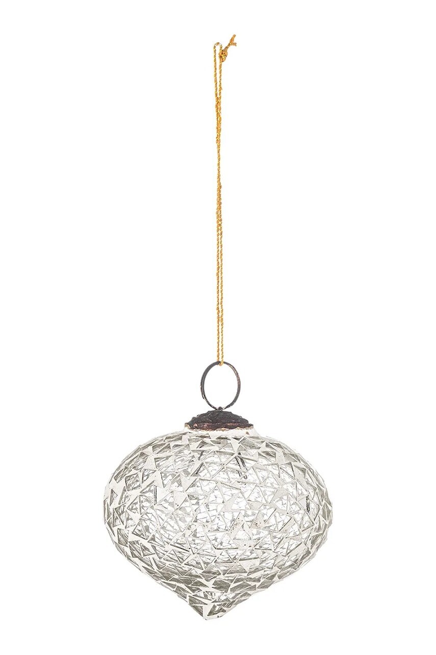 Vianočná dekorácia Bloomingville 7,5 cm biela farba