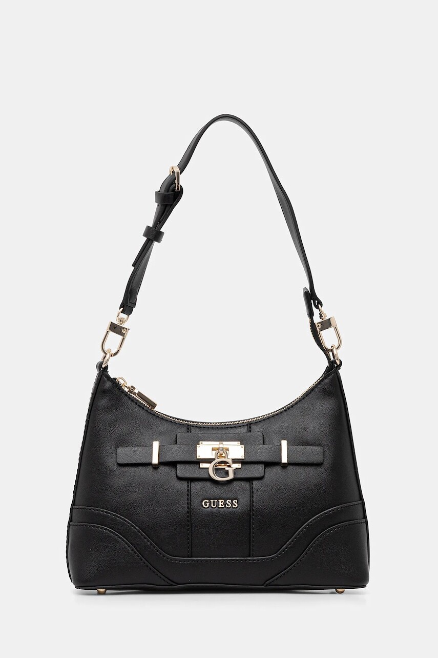 Kabelka Guess GREYSON čierna farba, HWBG92 06180