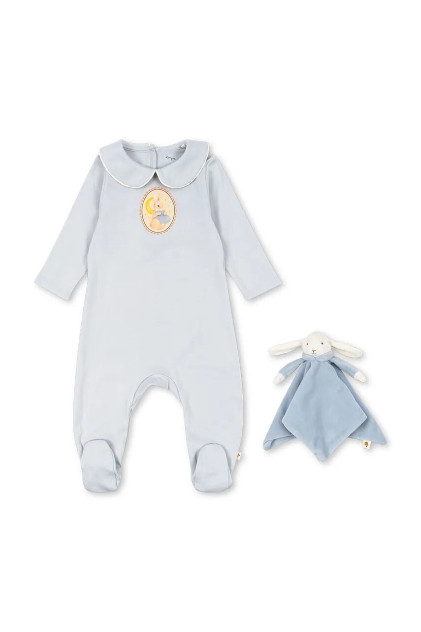 Detský overal a plyšové zvieratko Konges Sløjd COTY GIFT SET GOTS KS103765