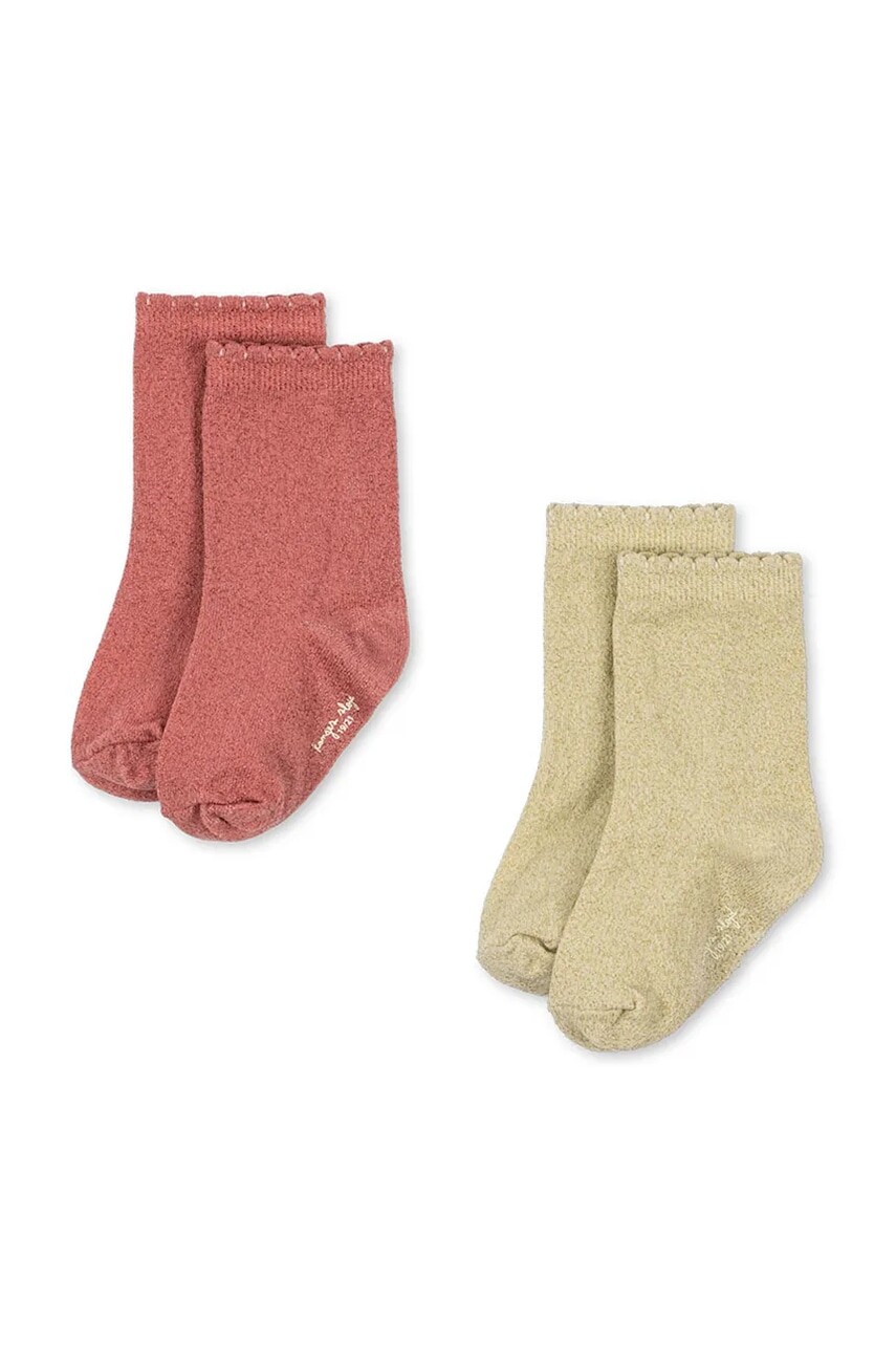 Detské ponožky Konges Sløjd 2 PACK GLITTER NYLON SOCKS viac farieb, KS104178