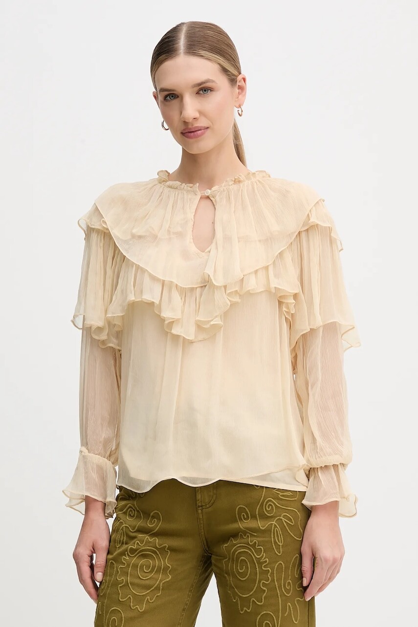 Blúzka Hoss Intropia béžová farba, jednofarebná, 6282680