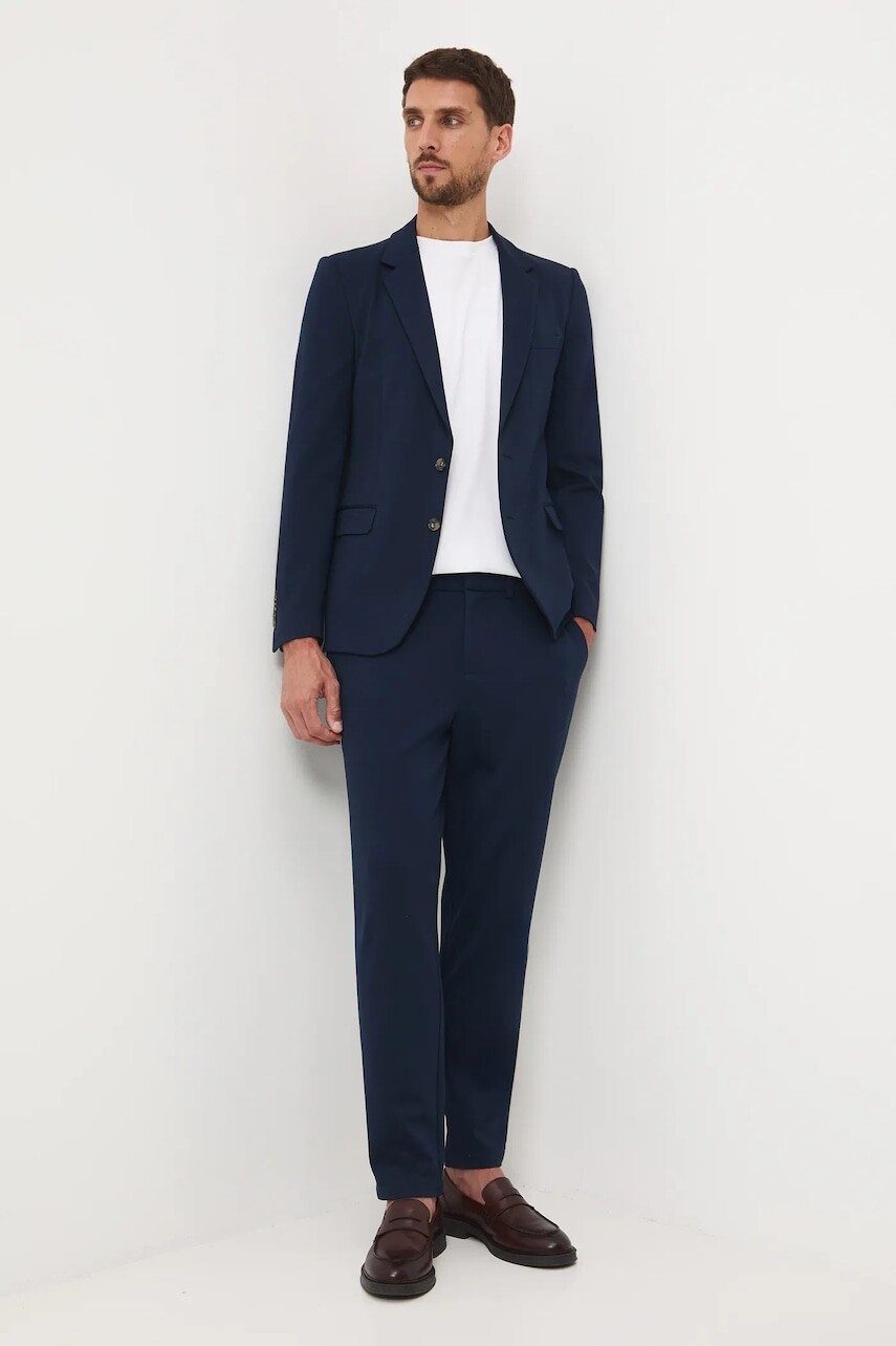 Nohavice Medicine tmavomodrá farba, rovný strih