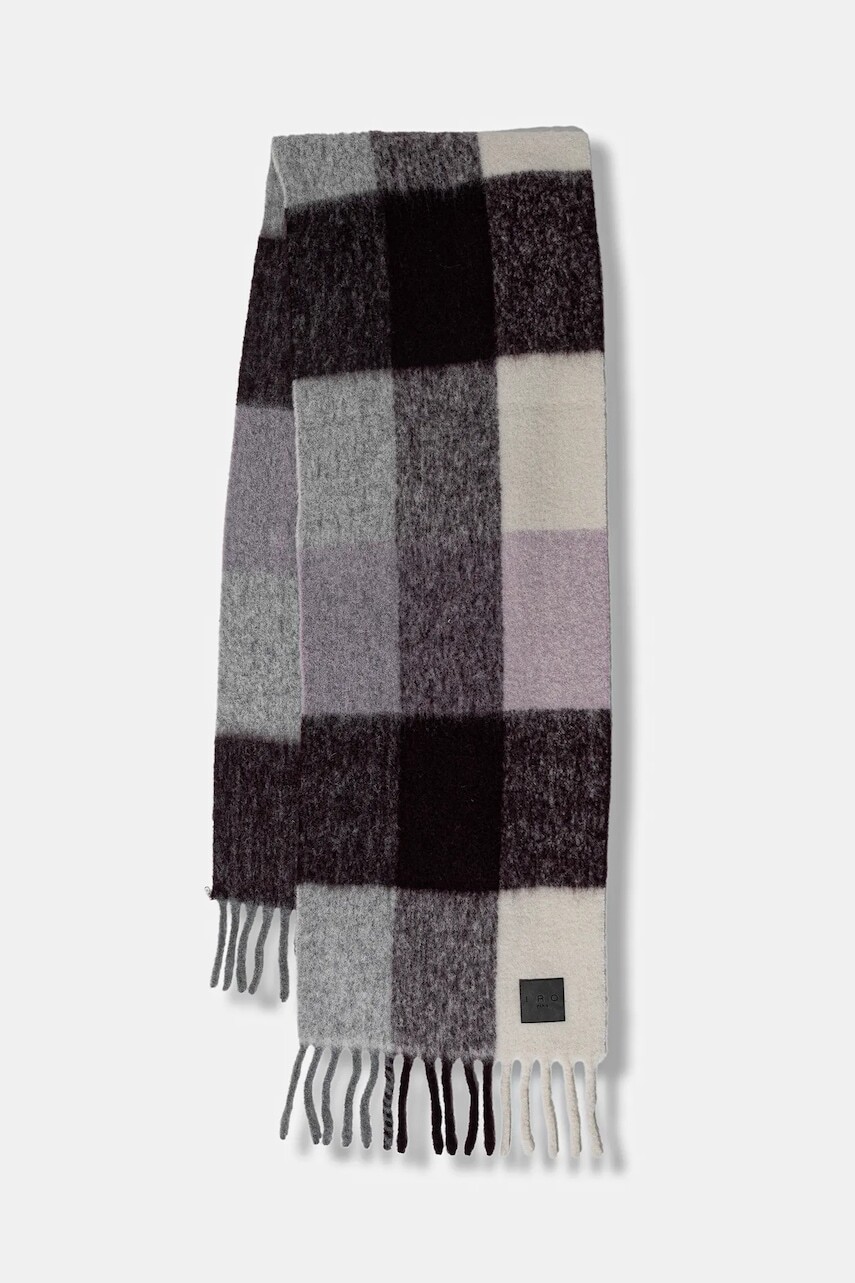 Šál s prímesou vlny IRO viac farieb, vzorovaná