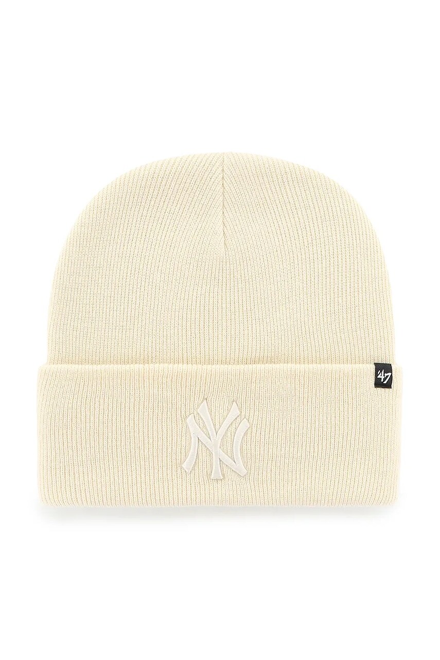 Čiapka 47 brand MLB New York Yankees béžová farba, B-HYMKR17ACE-NTO