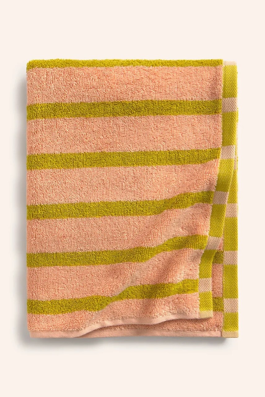 Bavlnený uterák Calma House 90 x 150 cm ružová farba