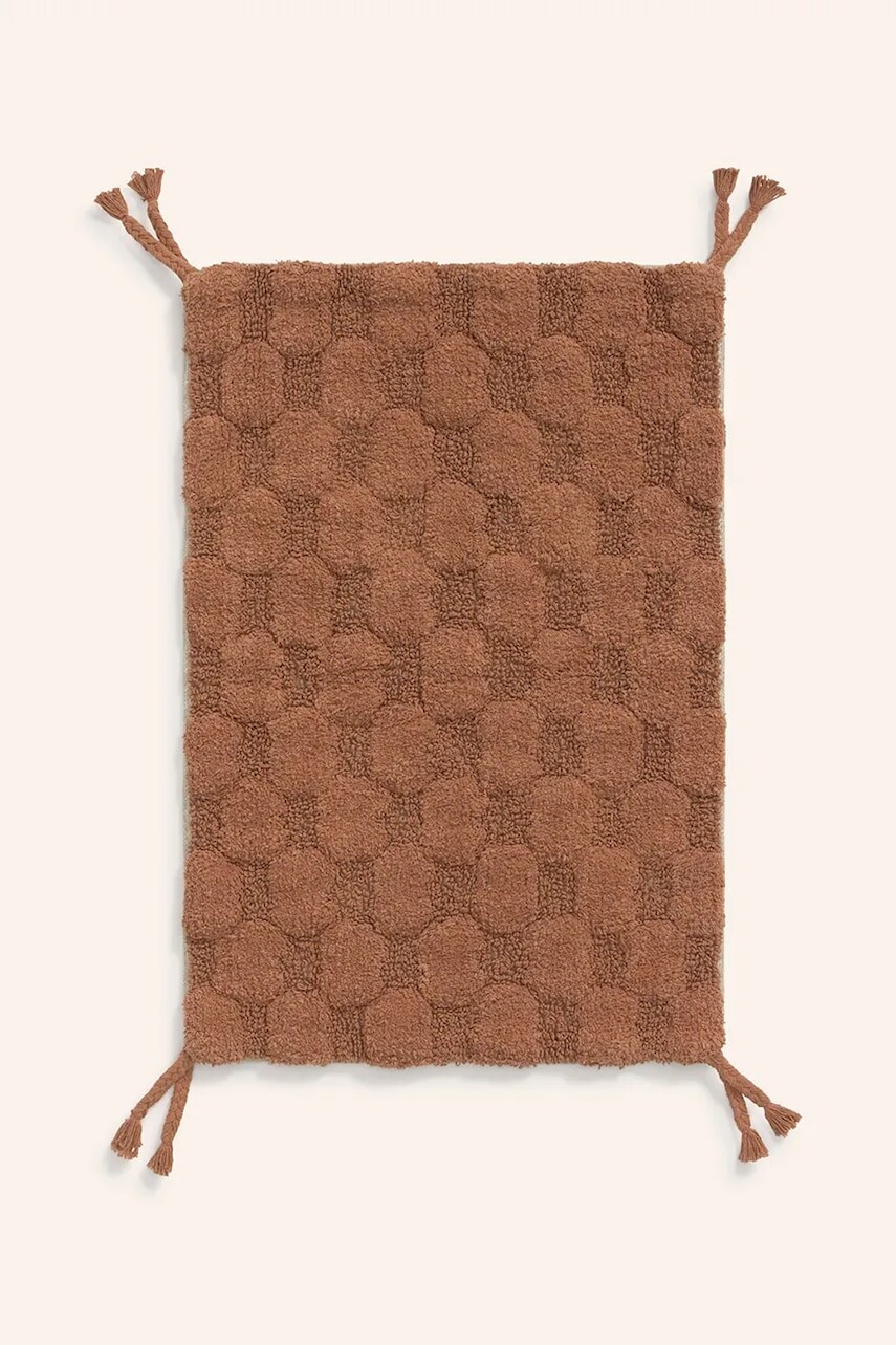 Kúpeľňová predložka Calma House 50 x 70 cm oranžová farba