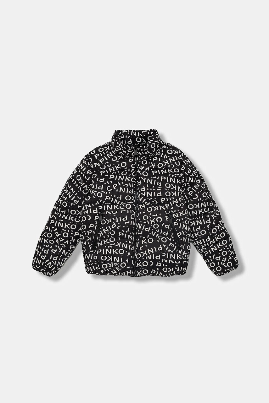 Detská bunda Pinko čierna farba, KFGB013.C.NY023