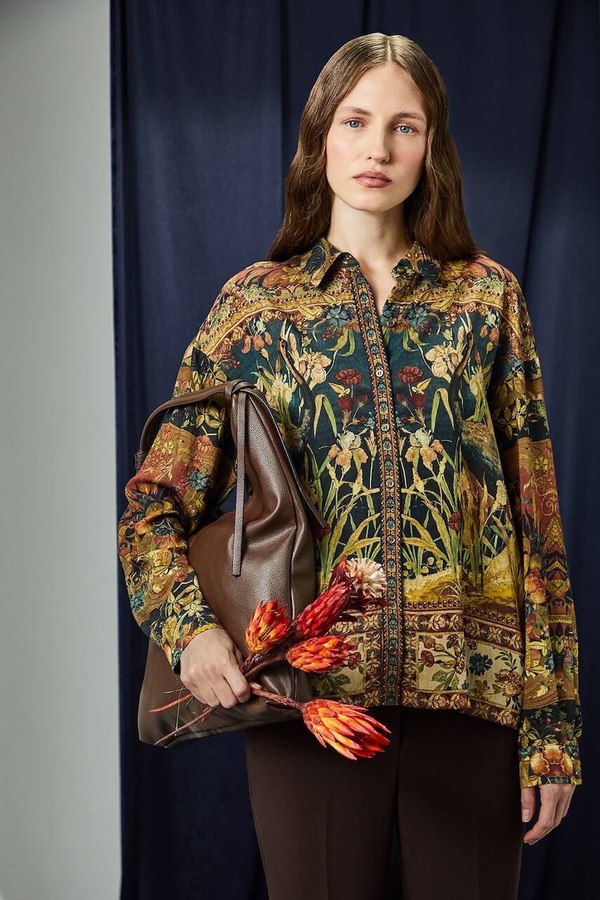 Košeľa Medicine zelená farba