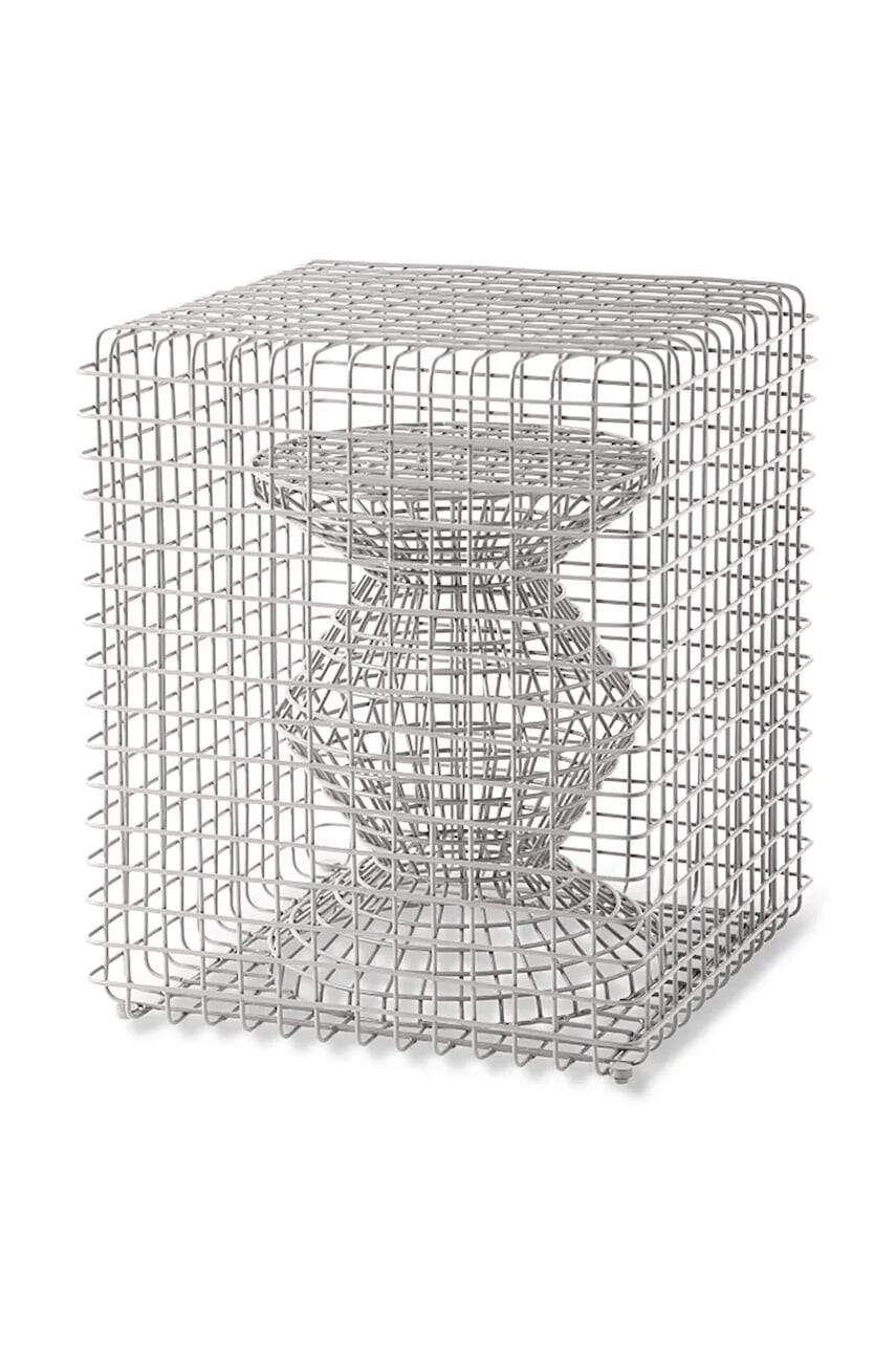 Stolík Pols Potten zig zag 40 x 40 x 47 cm šedá farba