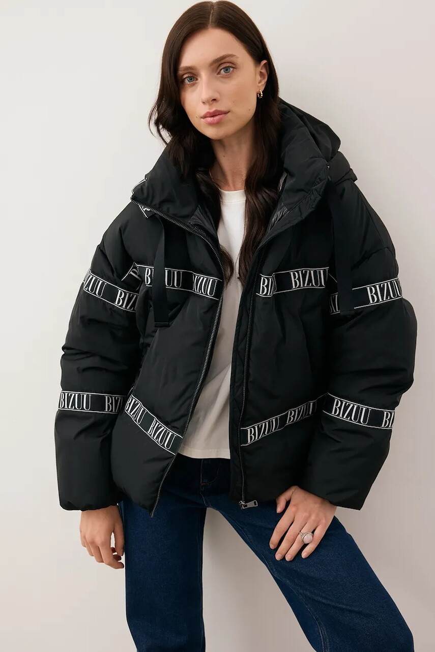 Páperová bunda Bizuu TOKYO čierna farba, zimná, TOKYO CZARNY