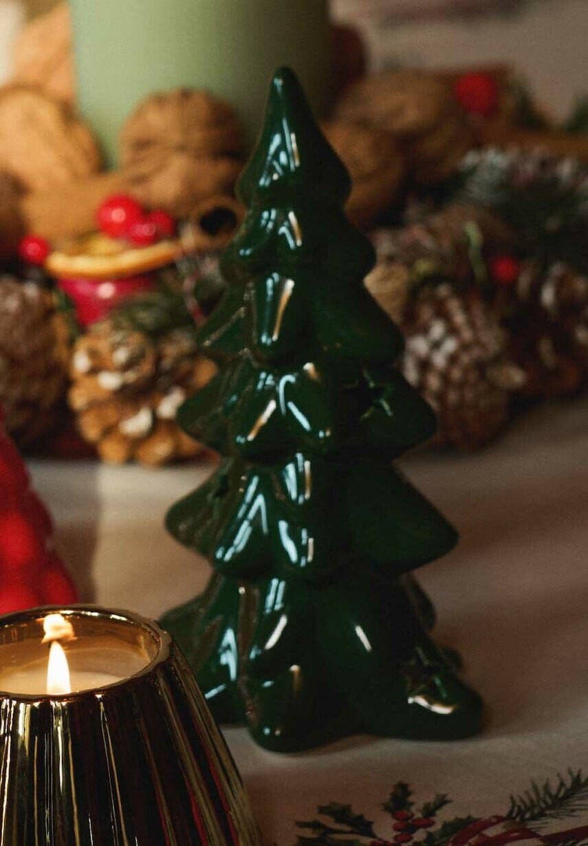 Dekoračný svietnik Medicine zelená farba