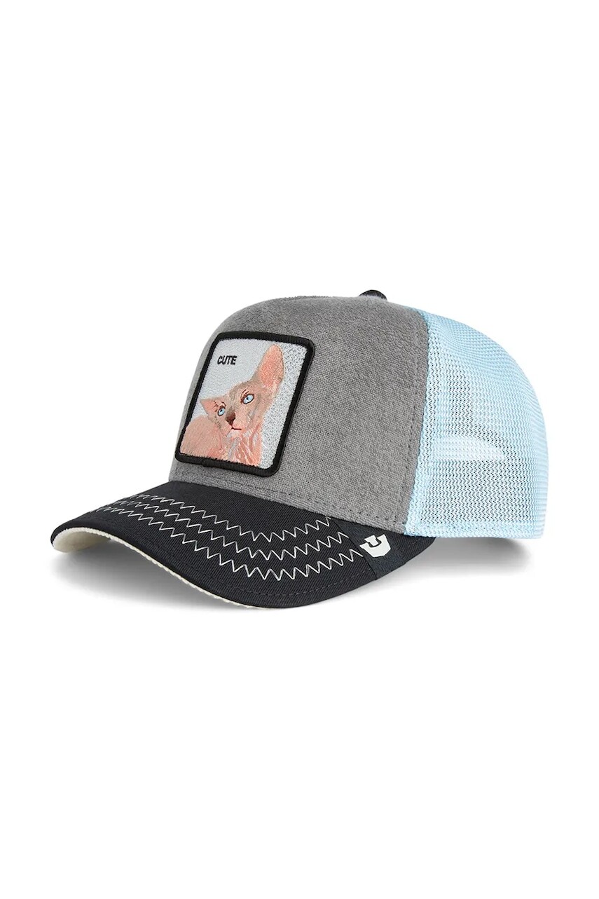 Šiltovka s prímesou bavlny Goorin Bros Cute Remix šedá farba, 101-2600