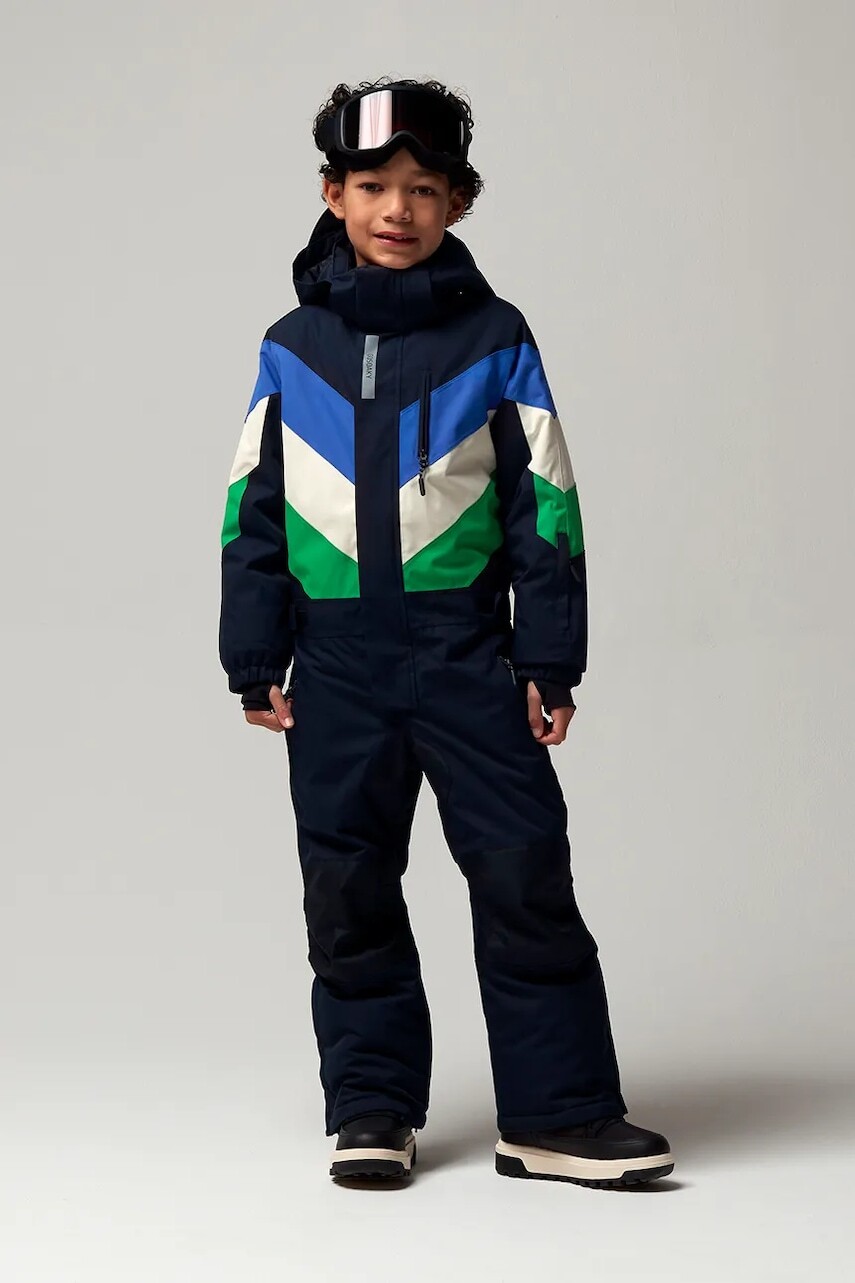 Detská lyžiarska kombinéza Gosoaky LAZY LAMA tmavomodrá farba, 252.9.1.732