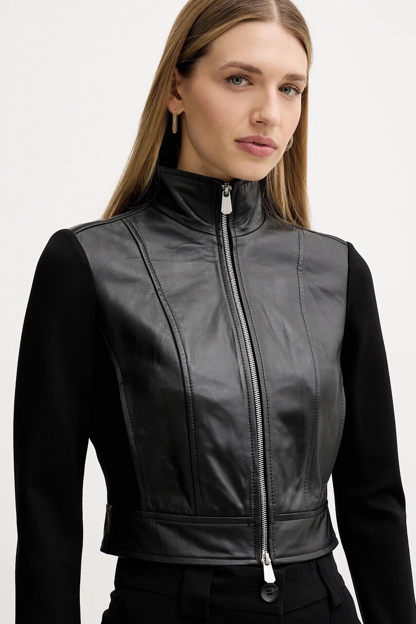 Bunda Pinko čierna farba, prechodná, 105367 Y75K