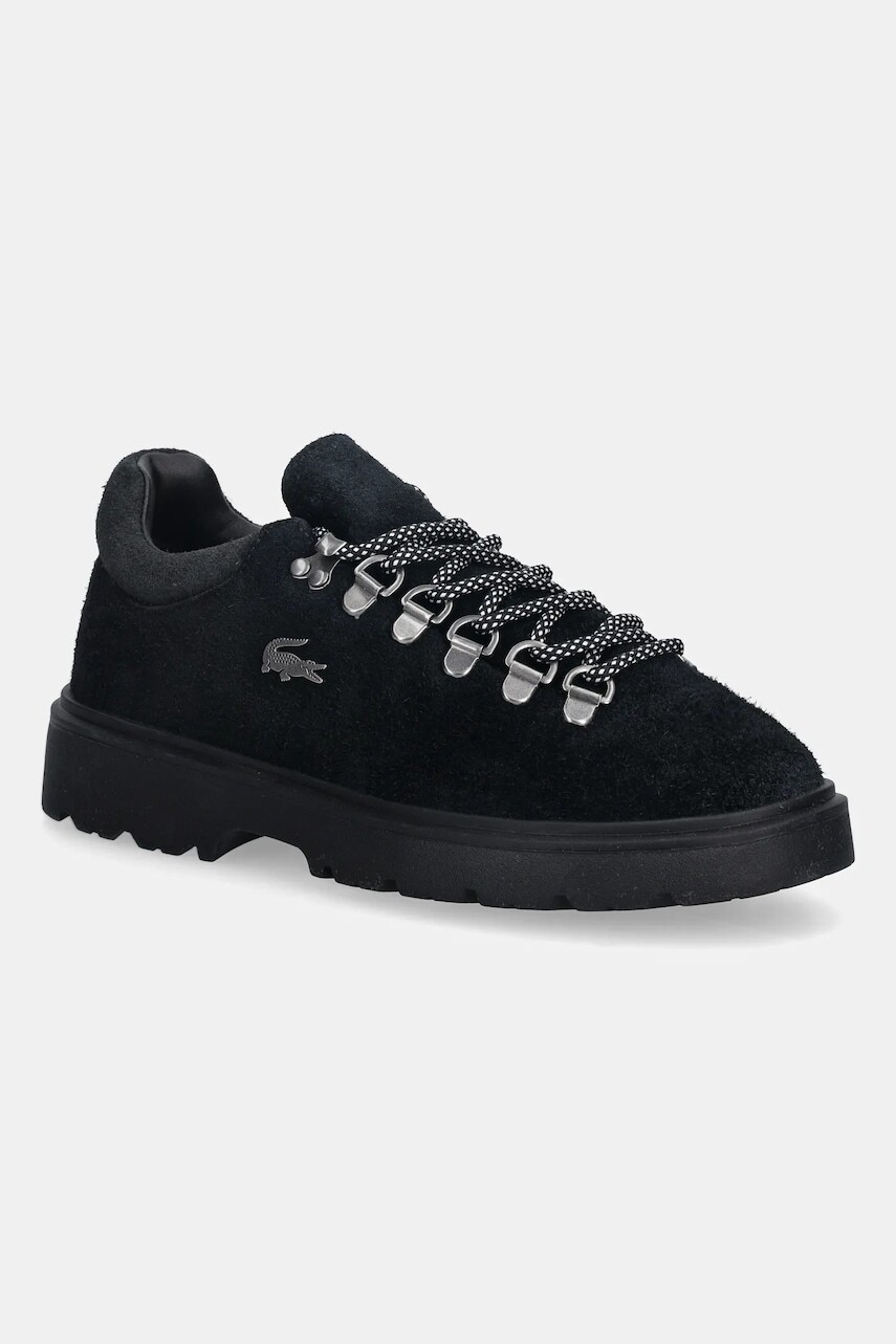 Semišové tenisky Lacoste Baseshot Winter Sneakers tmavomodrá farba, 50SFA0041