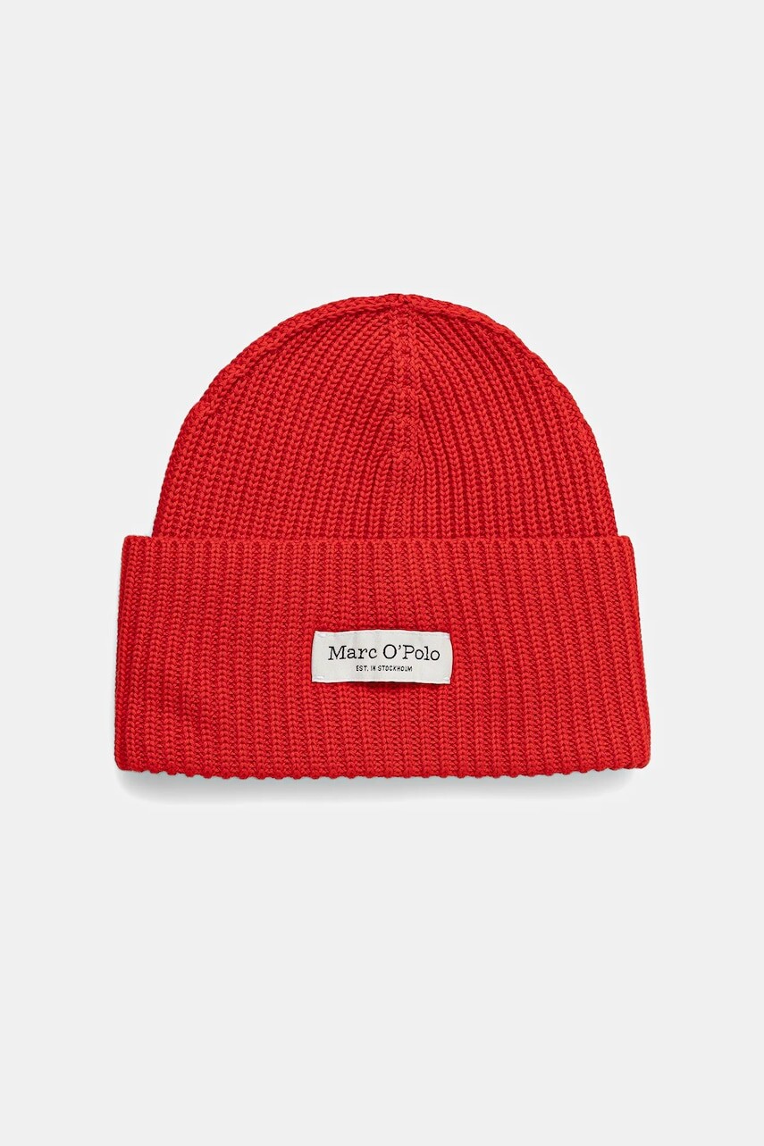 Čiapka Marc O'Polo červená farba, 600605901141