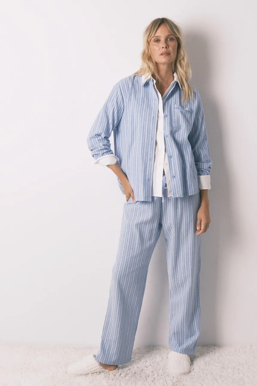 Bavlnené pyžamo women'secret béžová farba, bavlnené, 3592477