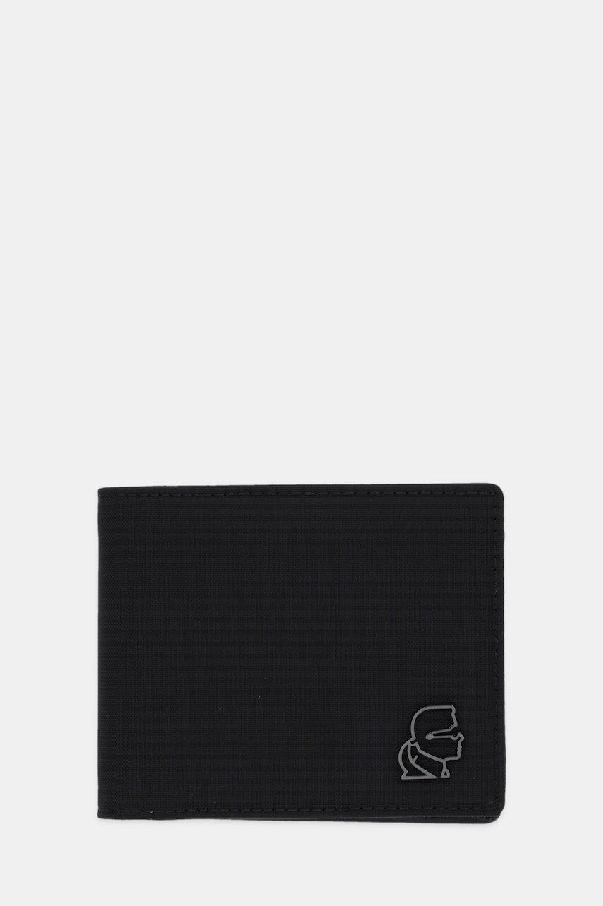 Peňaženka Karl Lagerfeld K/KAMEO pánska, čierna farba, A4M32053