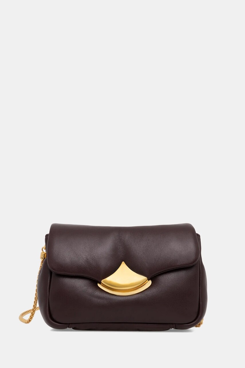 Kožená kabelka Sessun fialová farba, 25102018