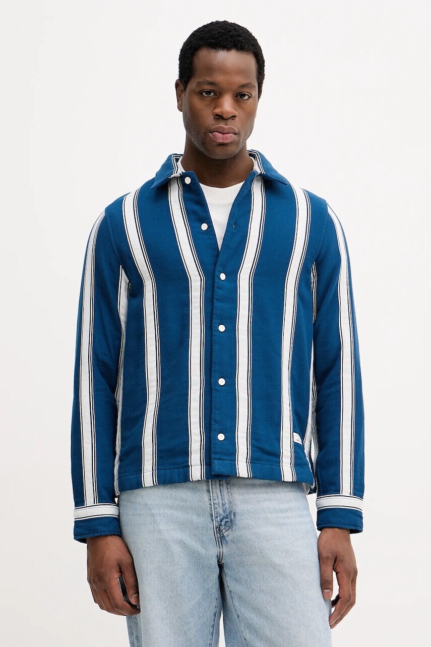 Bavlnená košeľa Marc O'Polo modrá farba, regular, s klasickým golierom, 5000007601