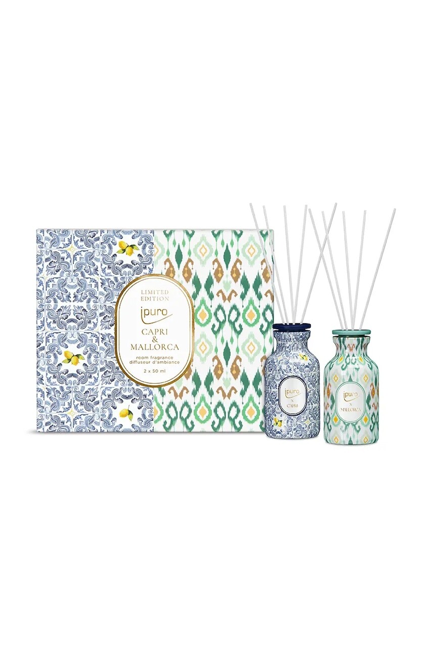 Sada aromatického difuzéra Ipuro Capri & Mallorca, 2 x 50 ml 2-pak viac farieb