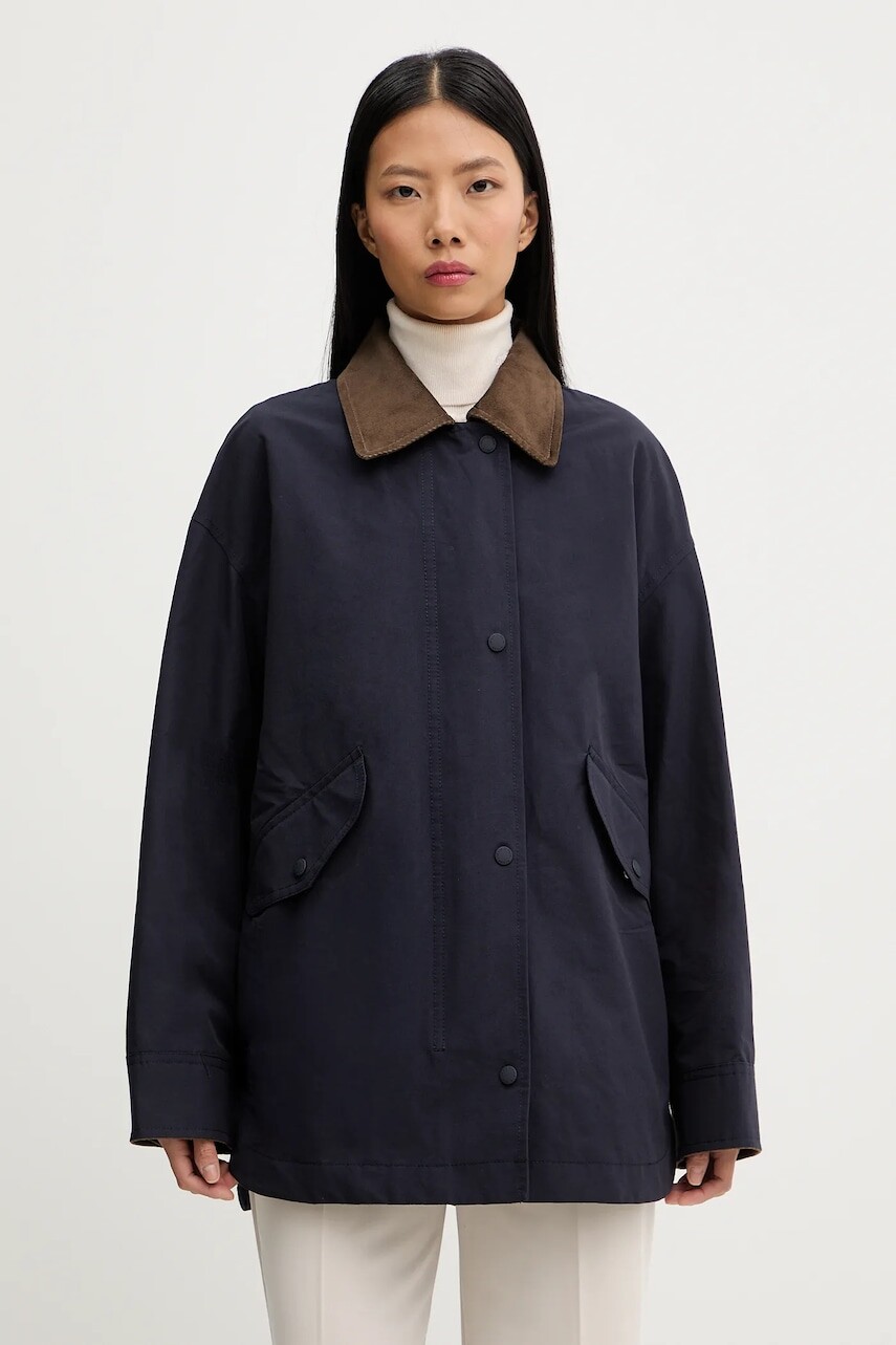 Bunda Marc O'Polo tmavomodrá farba, prechodná, 5000008071