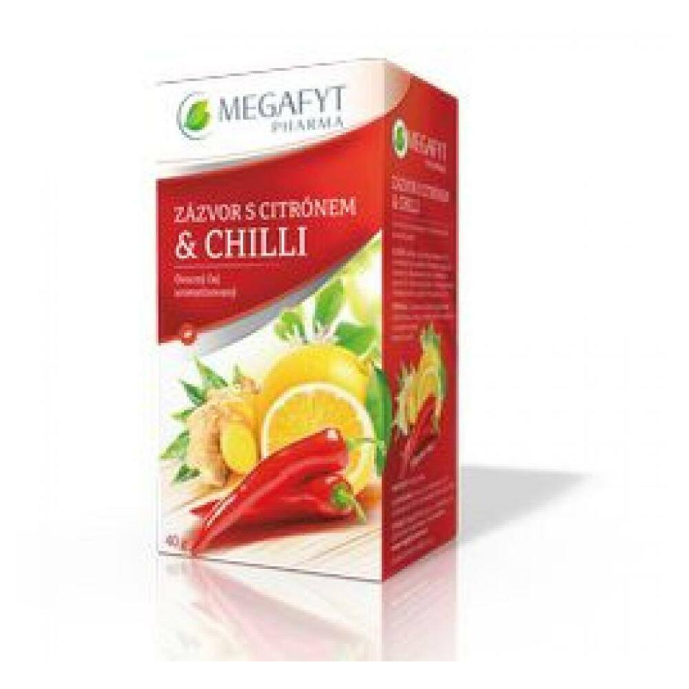 MEGAFYT Ovocny čaj zazvor, citron, chilli 20 x 2 g