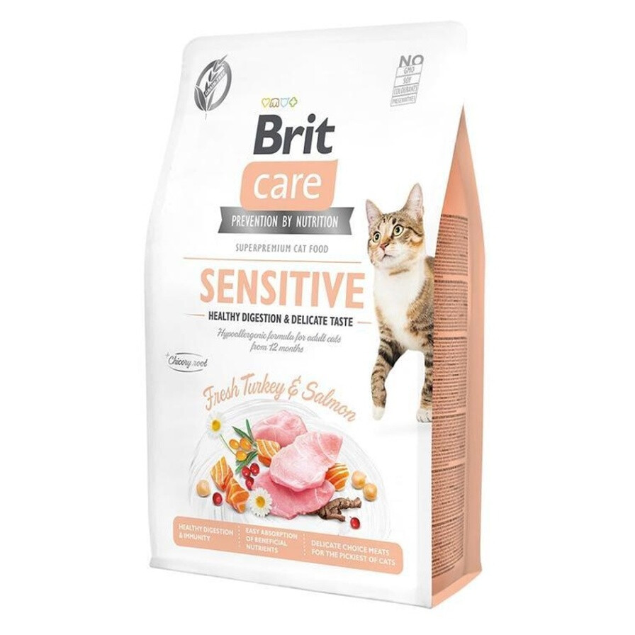 Brit Care Cat Grain-Free Sensitive Healthy Digestion & Delicate Taste, Hmotnosť balenia: 7 kg