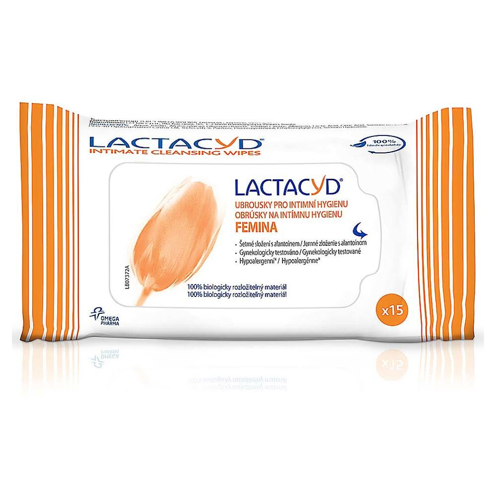 LACTACYD Obrúsky pre intímnu hygienu Femina 15 kusov