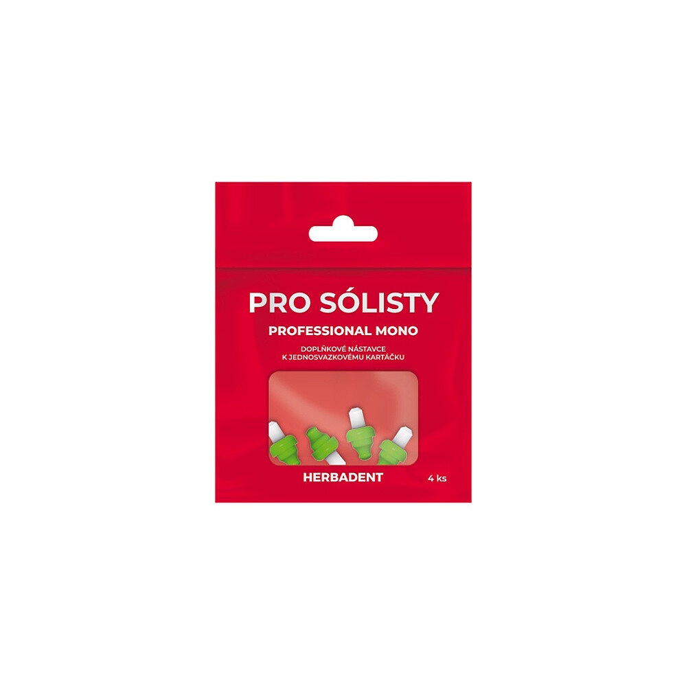 HERBADENT Professional mono náhradná hlavica 4 kusy