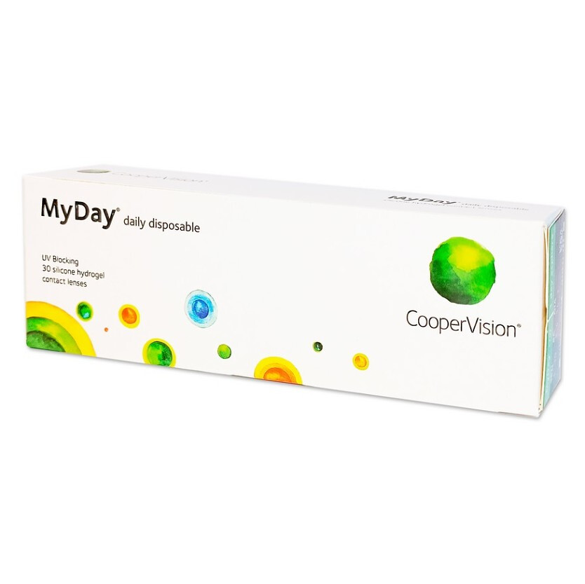COOPERVISION MyDay Daily Disposable jednodňové šošovky 30 kusov, Počet dioptrií: -2,25, Priemer: 14,2, Zakrivenie: 8,4, Počet ks: 30 ks