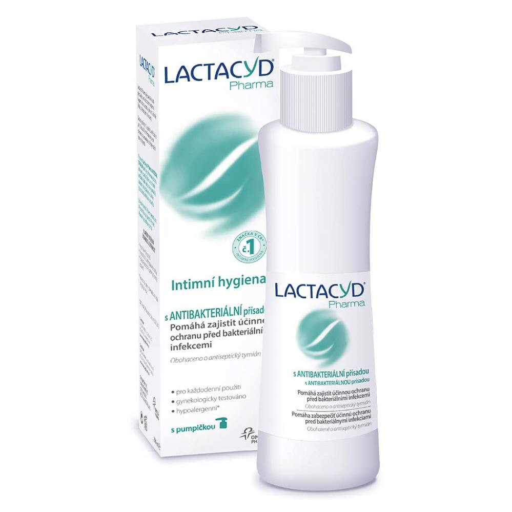 LACTACYD Pharma Intímna umývacia emulzia Antibakteriálna 250 ml