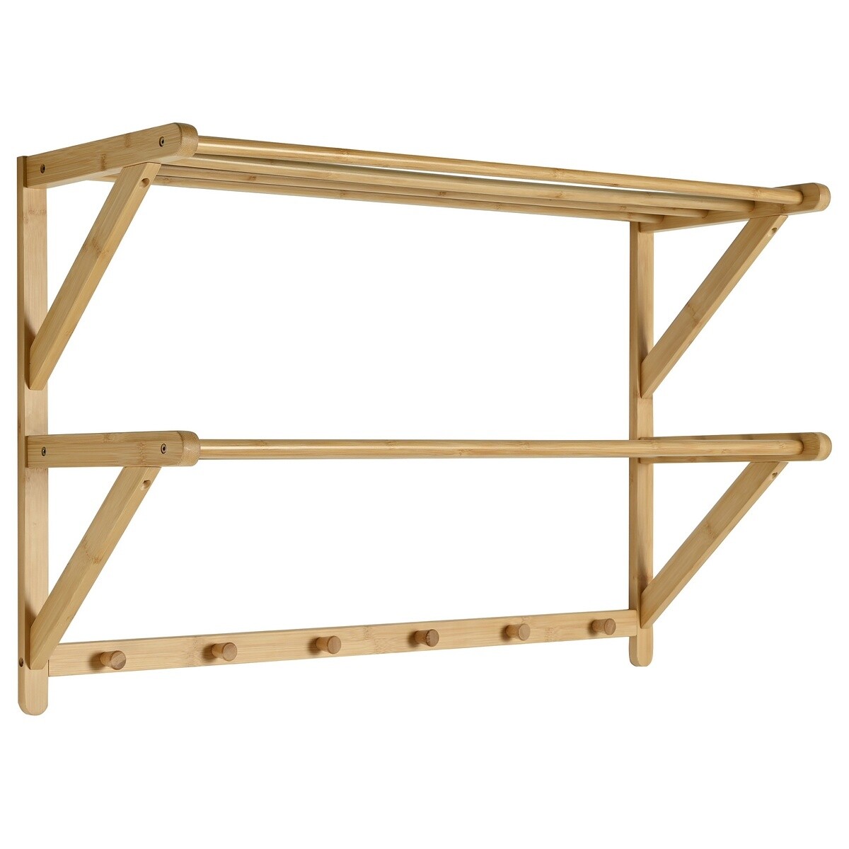 Vešiak B005 NAT, bambus