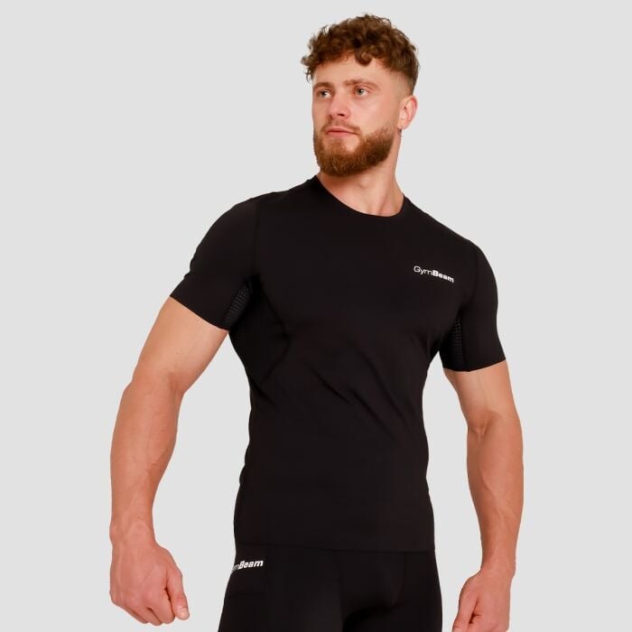 GymBeam Kompresné tričko High Black  L