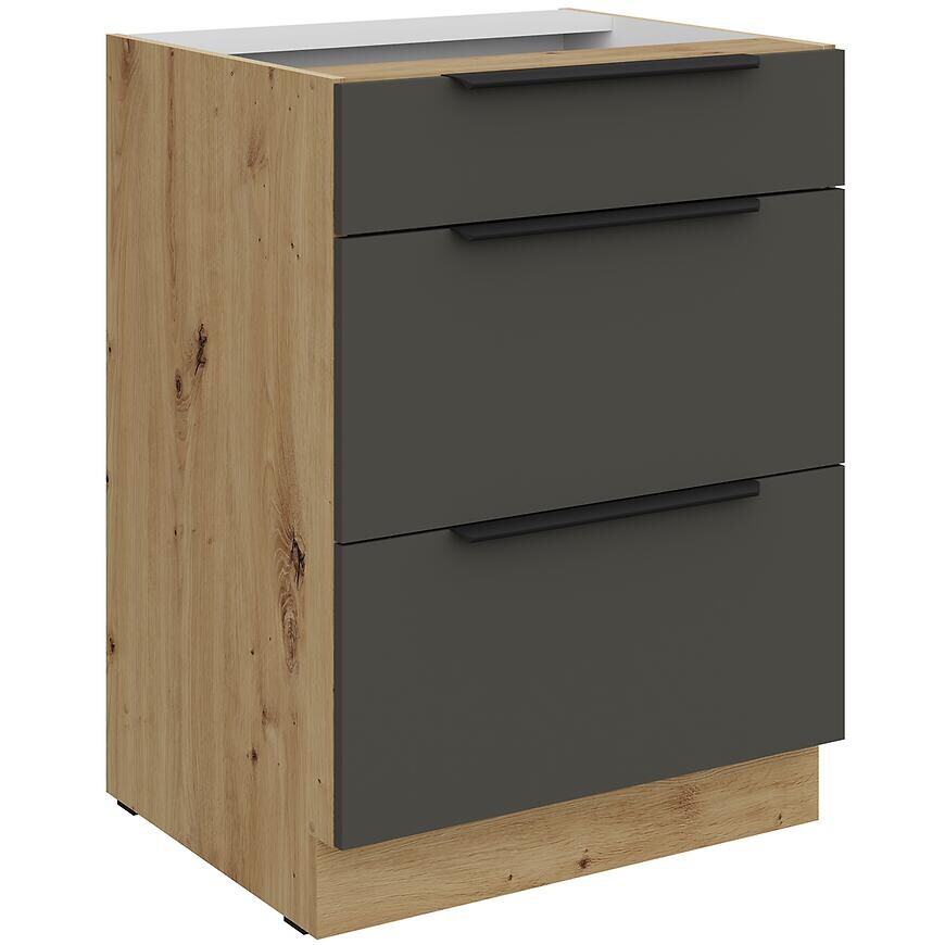 Kuchynská skrinka Aria-Gr/Ar Anti Fingerprint 60d 3s Bb