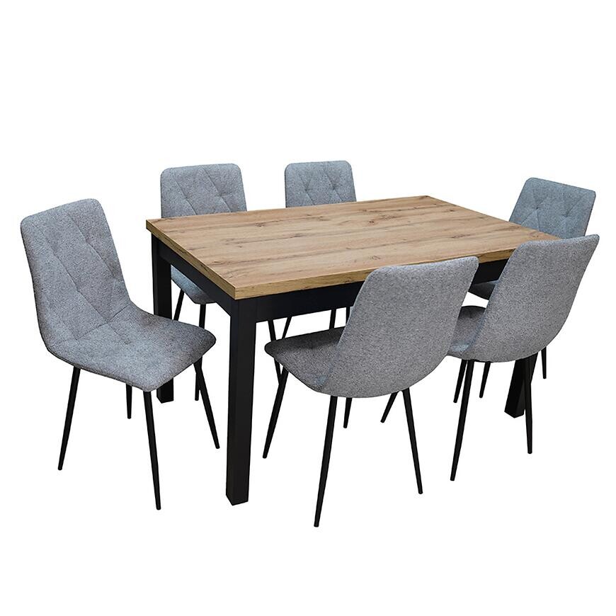 Jedálenská zostava1+6 Jolita wotan/čierna