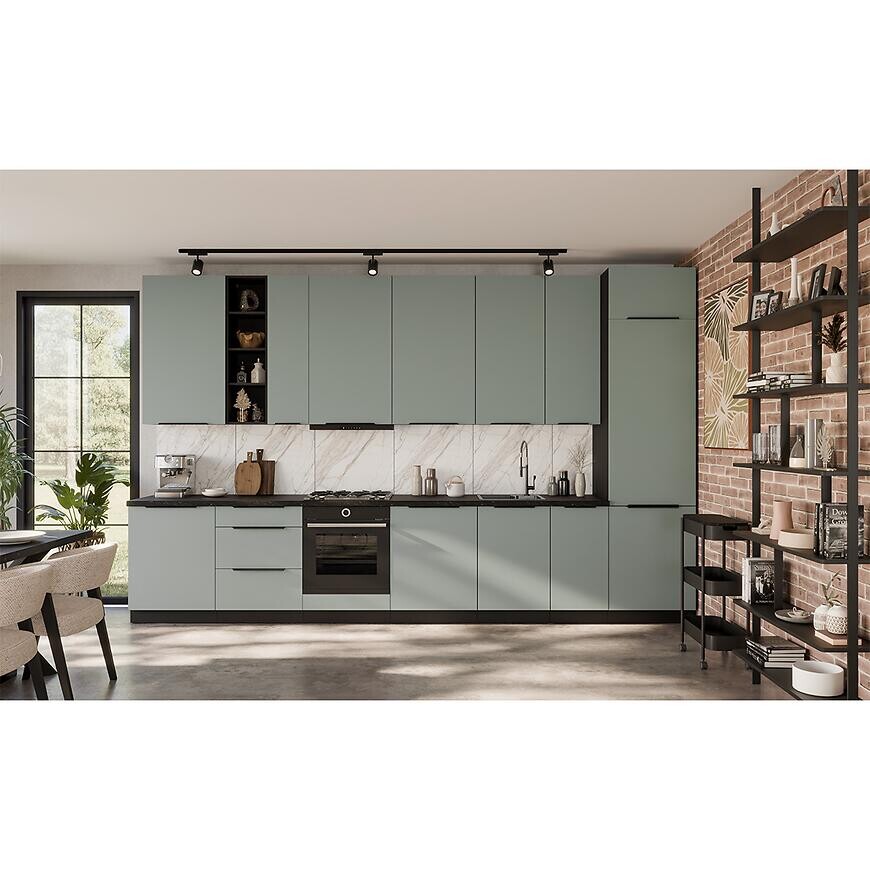 Kuchynská linka Aria SA/BL 390 cm bez kuchynskej dosky