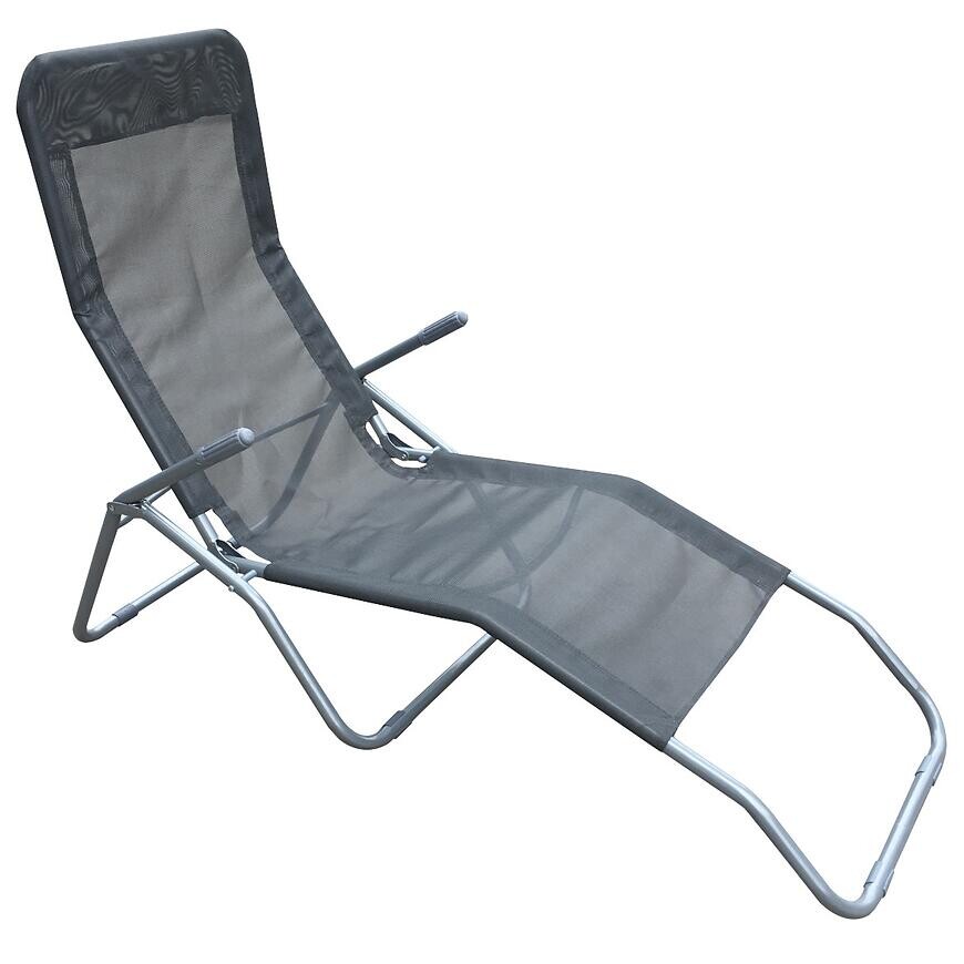 Záhradné ležadlo D-054 sivé