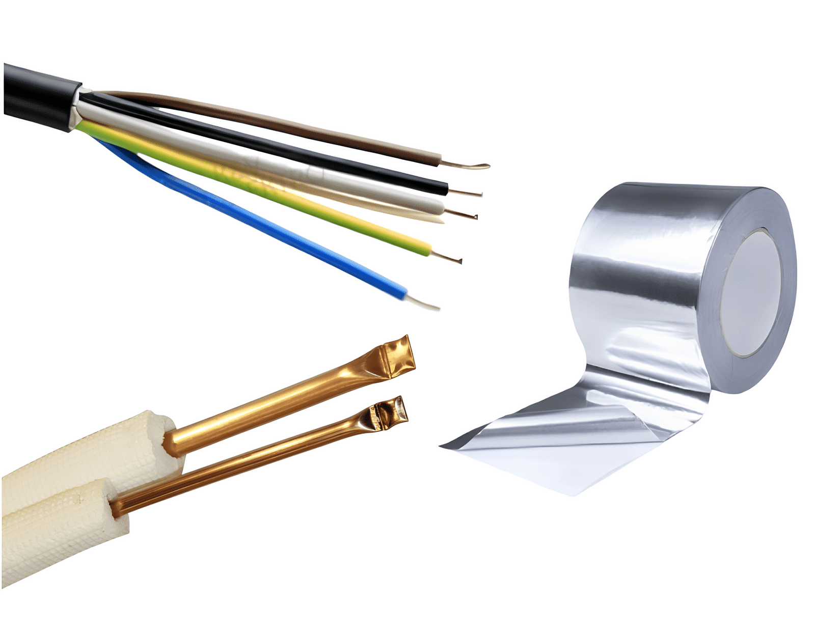 Ideals Set single izolovaného Cu potrubia 1/4 + 1/2 + kábla + pásky (pre rad KAISAI 5,3kW)