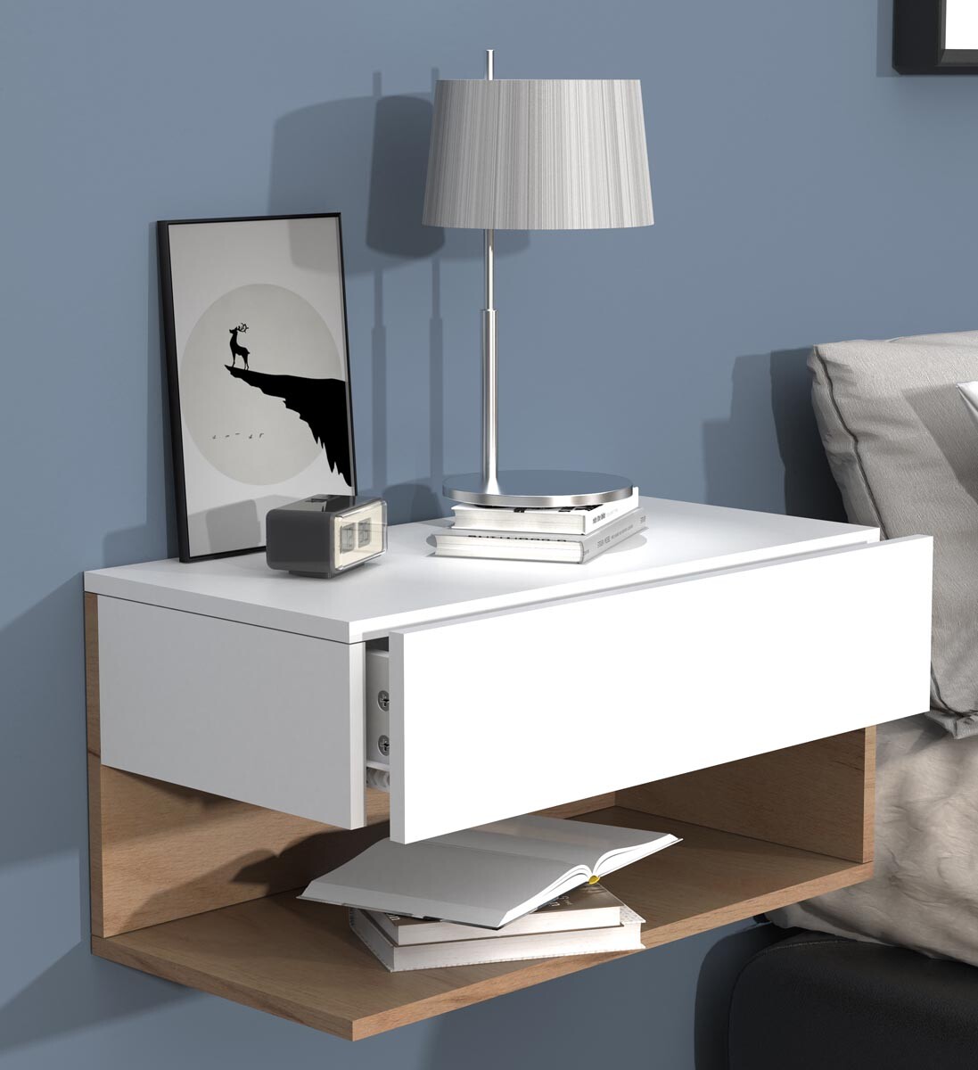 Nástenná zásuvka Usal XL 60, biela