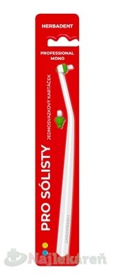 HERBADENT Professional MONO Jednozväzková kefka s vymeniteľnými nadstavcami 1 ks