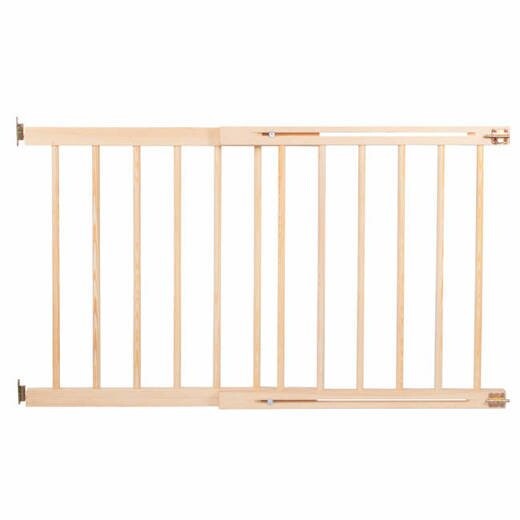 Bezpečnostná bariérová zábrana pre schody a dvere - drevená - 72-122 cm