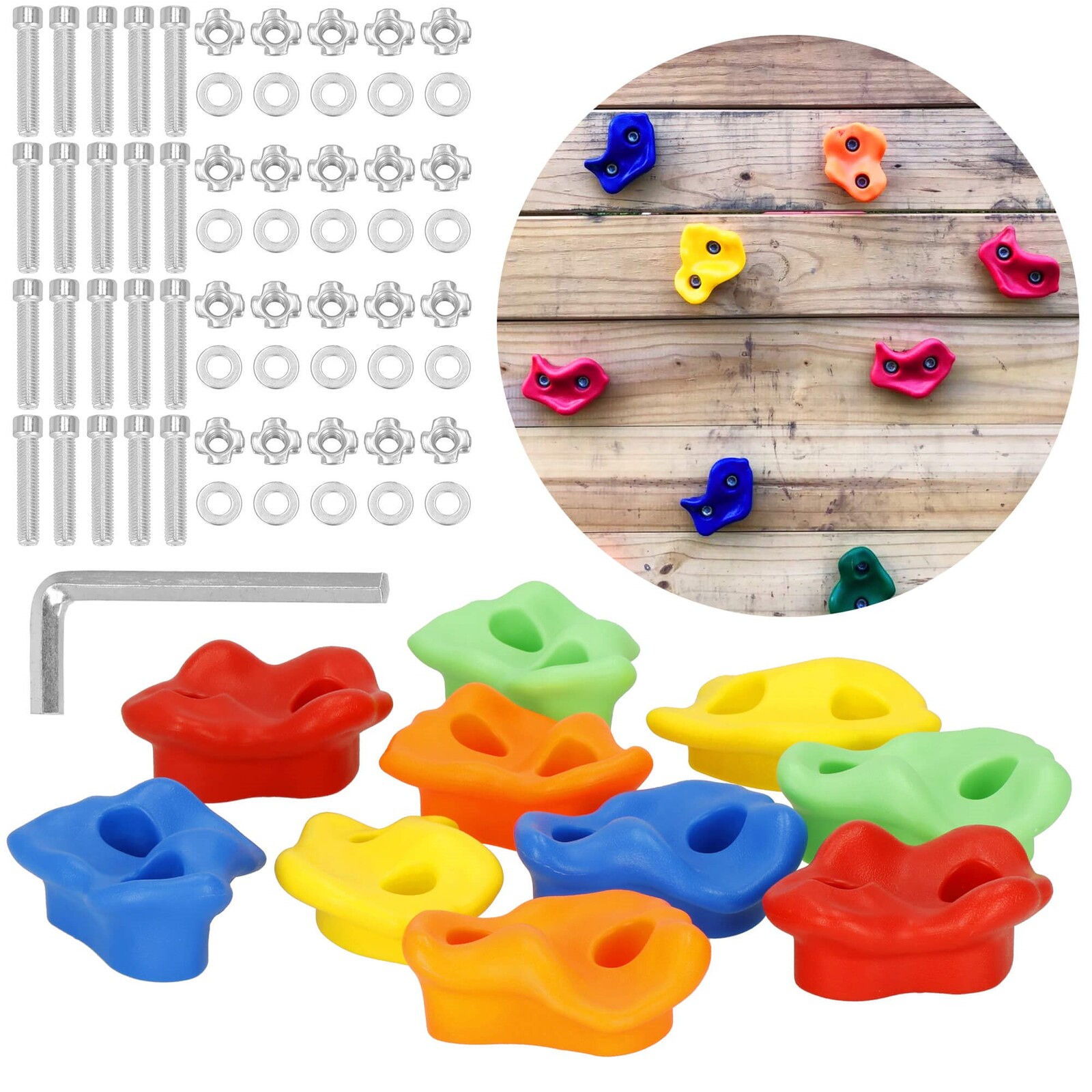 Lezecké kamene pre deti viacfarebné - 10ks