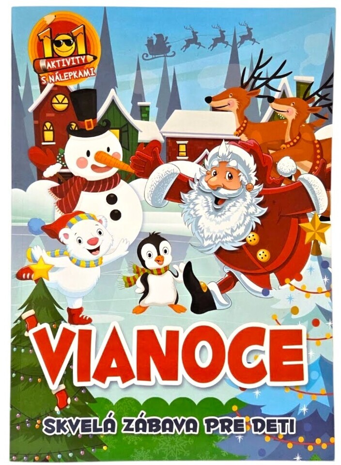 101aktivít s nálepkami Vianoce