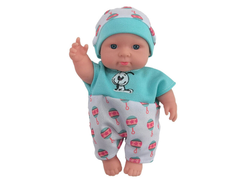 Bábätko modré dupačky 18cm