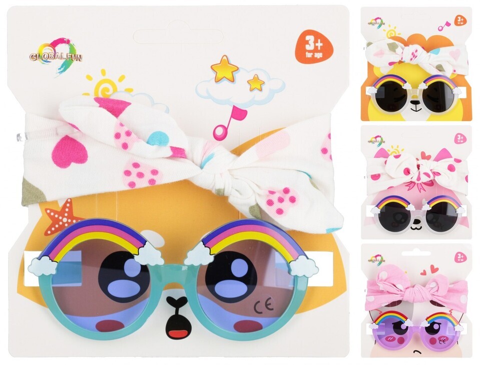 Čelenka a slnečné okuliare mix