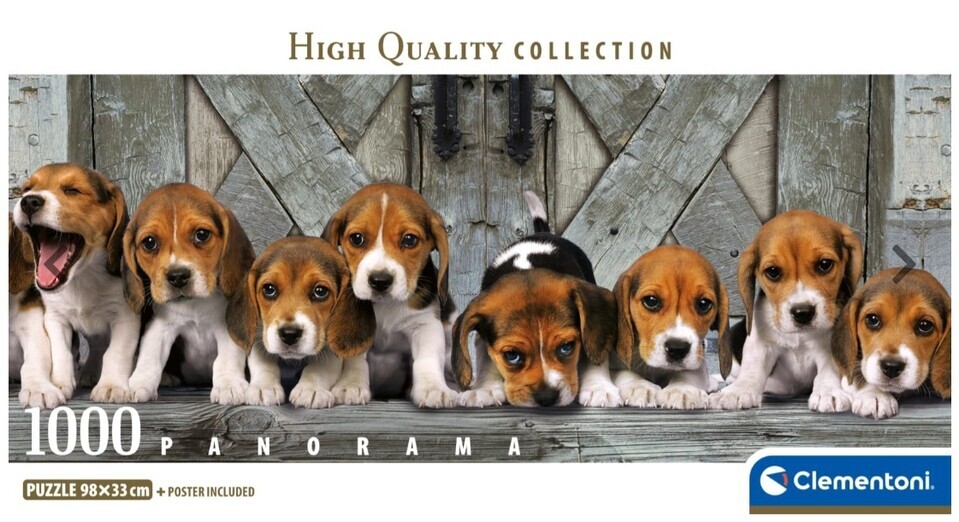 Clementoni Puzzle 1000 Panorama Beagles