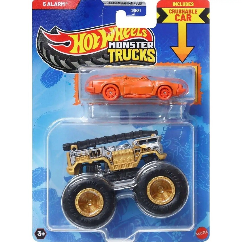 Hot Wheels Monster Truks auto 5 Alarm 10cm